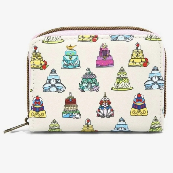 Loungefly Disney Princess Cakes Mini Zipper Wallet - Picture 1 of 7